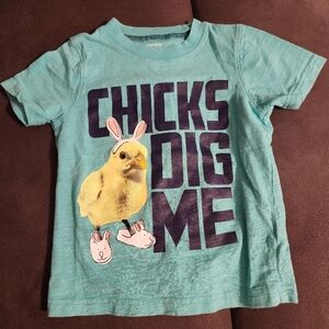Carter's Easter Chick Blue Short Sleeve Tee